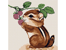 Набор юного художника 20Х20 БУРУНДУЧОК С ЕЖЕВИКОЙ 10 цветов