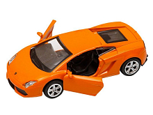 Машина АВТОПАНОРАМА Lamborghini Gallardo LP5604, оранжевый, 143, инерция, вк 17,512,56,5 см