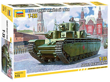 Сборная модель ZVEZDA Советский тяжёлый танк Т35, 172