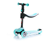 Самокат трехколесный Moby D3  голубой