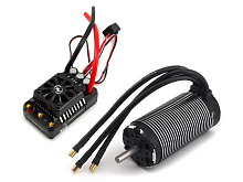 Бесколлекторная бессенсорная система Hobbywing COMBOMAX556113800KV 200A, 15 влагозащита