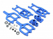 Набор задних рычагов с кулаками синего цвета, EMaxx, TMaxx 33