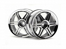 Диски 110  12 спиц CORSA CHROME 26MM  вынос 3MM 2шт