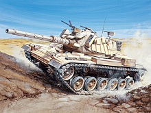 Сборная модель Танк  M60 BLAZER 135