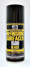 Краскагрунтовка для пластика тм MRHOBBY MrFINISHING SURFACER 1500 BLACK