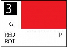 Краска эмаль для пластика тм MRHOBBY  10мл  RED, шт