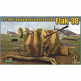 Сборная модель Немецкое 20мм зенитное орудие Flak 38 1/48, шт