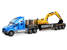 Радиоуправляемая машина COMEAN GM1938A Тягач с прицепом и Экскаватором 116