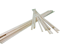 Деревянные рейки 0,6х2, длина 300 мм, 50 шт, ольха