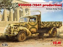 Сборная модель ICM V3000S, Немецкий грузовой автомобиль 1941р, 135