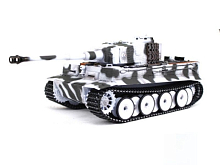 PУ танк Taigen 116 Tiger 1 Германия, поздняя версия для ИК боя V3 24G RTR зимний камуфляж