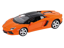 Машина АВТОПАНОРАМА Lamborghini Aventador Roadster, оранжевый, 124, вк 24,512,510,5 см