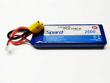 Аккумулятор Spard LiPo 2600mAh, 7,4V, 25C, XT60