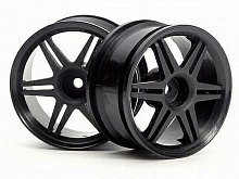 Диски 110  12 SPOKE CORSA BLACK 26MM 3MM OFFSET 2шт HPI3801
