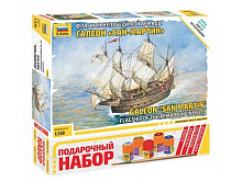 Сборная модель ZVEZDA Флагман Непобедимой Армады галеон СанМартин, подарочный набор, 1350