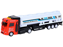 Машина AUTODRIVE Бензовоз фрикционный со светом и звуком, красный, вк 356,512 см