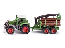 Трактор Siku Fendt с прицепом для бревен 1645