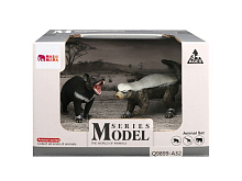 Набор фигурок животных MASAI MARA MM211128 серии Мир диких животных Тасманский дьявол и медоед