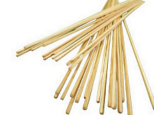 Деревянные рейки 1,5х1,5 мм, длина 300 мм, сосна, 30 шт