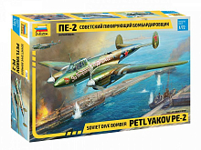 Сборная модель ZVEZDA Советский пикирующия бомбардировщик Пе2, 172