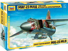 Сборная модель ZVEZDA Советский истребительбомбардировщик МиГ23МЛД, 172