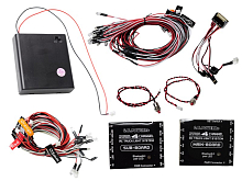 Профессиональное освещение GTPower для грузовиков, 2 контроллера, Bluetooth управление