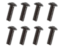 Винт с головкой под шестигранник, полукруглый М4х12мм, 8 шт