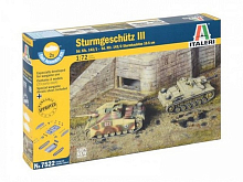 Сборная модель ITALERI 7522ИТ SdkFZ 1421 STURMGESCHIll 2x fast