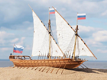 Сборная деревянная модель корабля Technell Азовская скампавея, 148