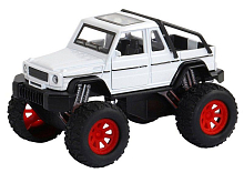 Машина АВТОПАНОРАМА Внедорожникпикап, белый, 132, свет, звук, инерция, вк 191012,5 см