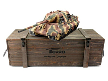 Радиоуправляемый танк Torro Jagdtiger, башня Henschel 116 ВВпушка, дым V30 24G RTR