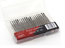 Боры алмазные, набор 20 шт, Lux, шт