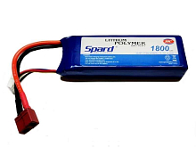 Аккумулятор Spard LiPo 1800mAh, 11,1V, 30C, T‐plug