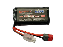 Аккумулятор LiPo 2000mAh, 7,4V, 25C, T‐plug для автомоделей MJX 143011430214303