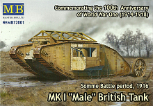 Сборная модель Британский танк МК1 Сомми 1/72