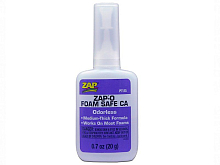 Клей ZAP ZAPO Foam Safe CA, для пенопласта, средвязк, 20г btls