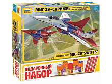 Сборная модель ZVEZDA Авиационная группа высшего пилотажа МиГ29 Стрижи, подарочный набор, 172