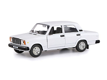 Машина АВТОПАНОРАМА ВАЗ 2107, 124, белый, инерция, вк 24,512,510,5 см