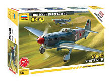 Сборная модель ZVEZDA Советский истребитель Як9Д, 172