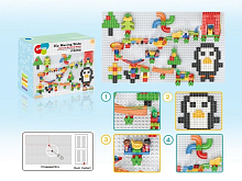 Конструктор Pilage Настенная мозаика 283 детали, лабиринт с шариками и воронками