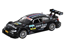 Машина АВТОПАНОРАМА BMW M3 DTM, черный, 132, свет, звук, инерция, вк 17,513,59 см