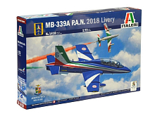 Сборная модель ITALERI 1418ИТ Учебнобоевой самолет MB339A в ливрее PAN 2018, 172
