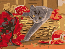 Картина по номерам 15х20 ПОДАРОК 12 цветов