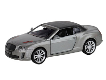 Машина АВТОПАНОРАМА Bentley Supersport ISR серый, 143, инерция, вк 17,512,56,5 см