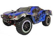 Радиоуправляемый шорткорс Remo Hobby EX3 UPGRADE синий 4WD 24G 110 RTR