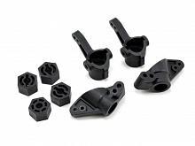 Поворотные кулаки2, задние ступицы2, колесные адаптеры4