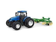 РУ фермерский трактор Korody с роторной косилкой, мет кузов, двойные колеса 124 24G 6CH RTR