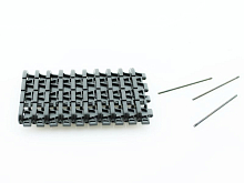 Запасные траки гусениц для танка Tiger 1 ранняя версия, пластик 10 звеньев