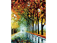 Картина по номерам 40х50 Осень в парке 30 цветов