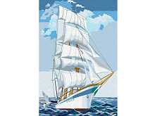 Набор юного художника 20х30 НА ПОДНЯТЫХ ПАРУСАХ  15 цветов